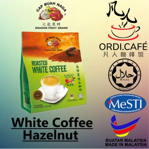 Dragon Fruit Brand Roasted White Coffee - Hazelnut Flavour 15's x 40g