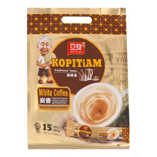 AH HUAT WHITE COFFEE KOPITIAM CHARCOAL ROAST 15SX28G